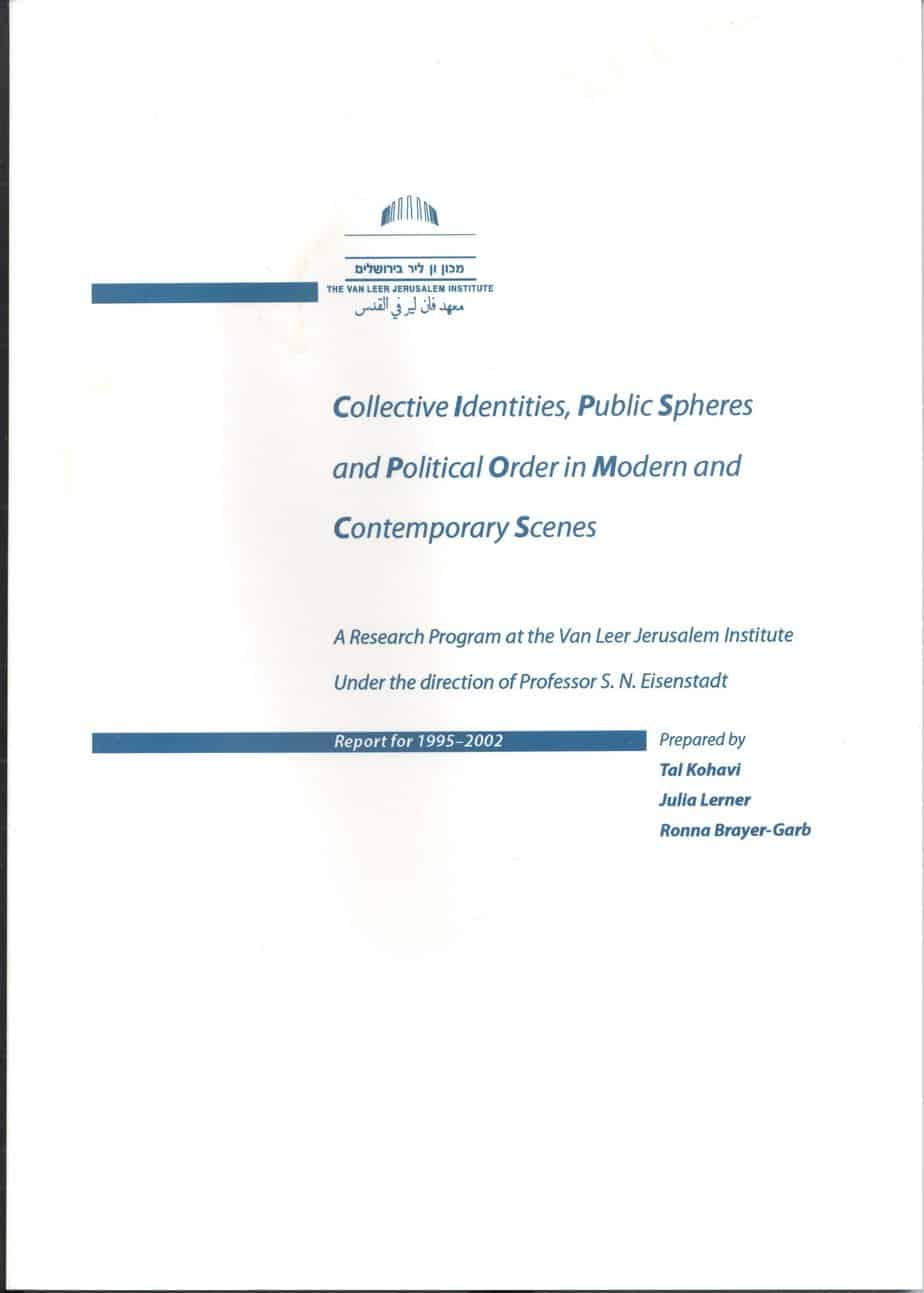Collective Identities, Public Spheres and Political Order in Modern and Contemporary Scenes